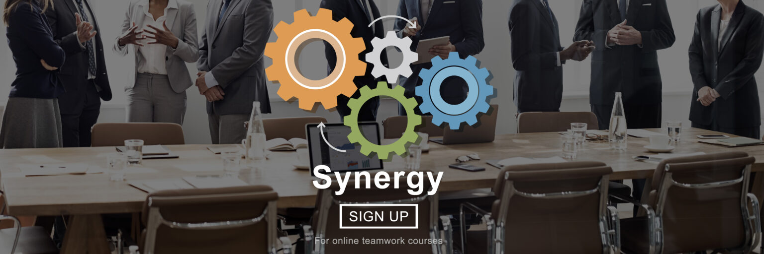 synergy collaboration cooperation teamwork concept